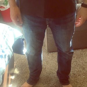 Levi Strauss and Co. style 508 blue jeans. 32” W